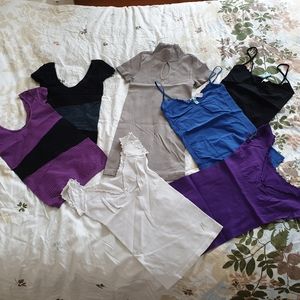 7 MARCIANO Ribbed Tops Turtleneck Tank Strap Off the Shoulder